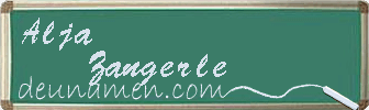 Alja Zangerle Visitenkarte